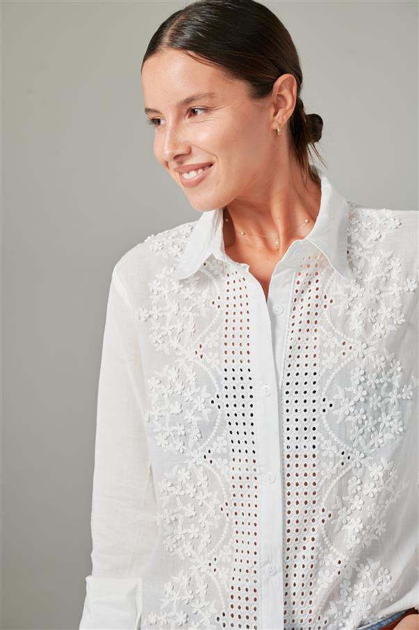 Camisa Vallys Bordada